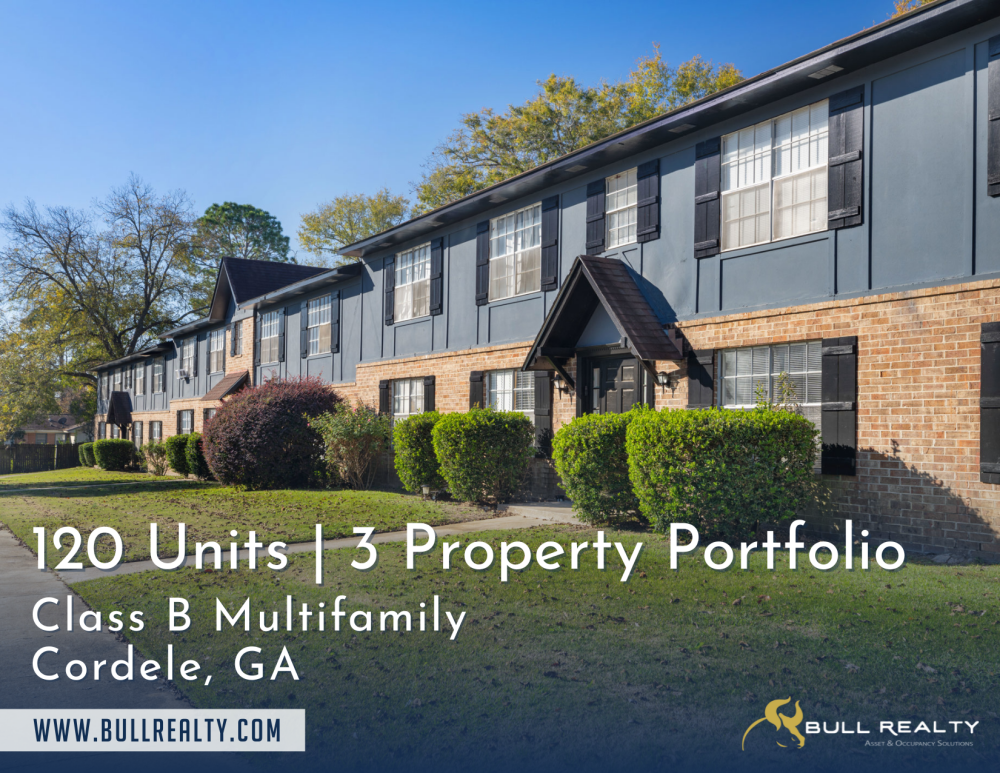 120 Units | 3 Property Multifamily Portfolio | Cordele, GA | 7% Cap Rate