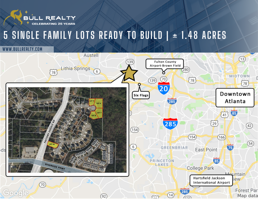 5 Single Family Lots Ready to Build | ± 1.48 Acres 