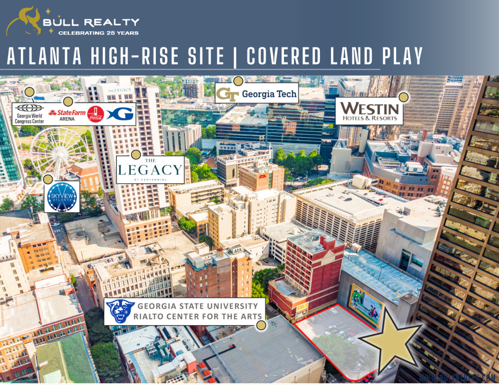 SOLD | Atlanta High-Rise Site | Covered Land Play | 6.8% Cap Rate