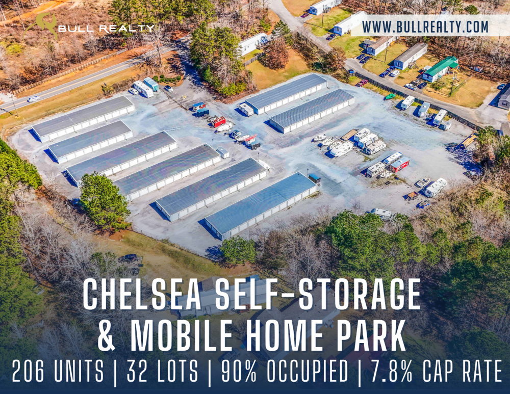 Chelsea Self-Storage & Mobile Home Park | 206 Units | 32 Lots | 90% Occupied | 7.8% Cap Rate Chelsea Self-Storage & Mobile Home Park | 206 Units | 32 Lots | 90% Occupied | 7.8% Cap Rate