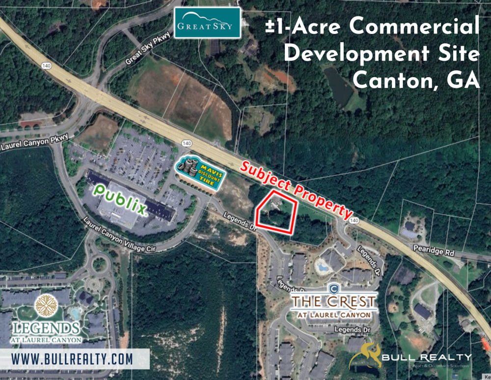±1-Acre Commercial Development Site | Canton, GA