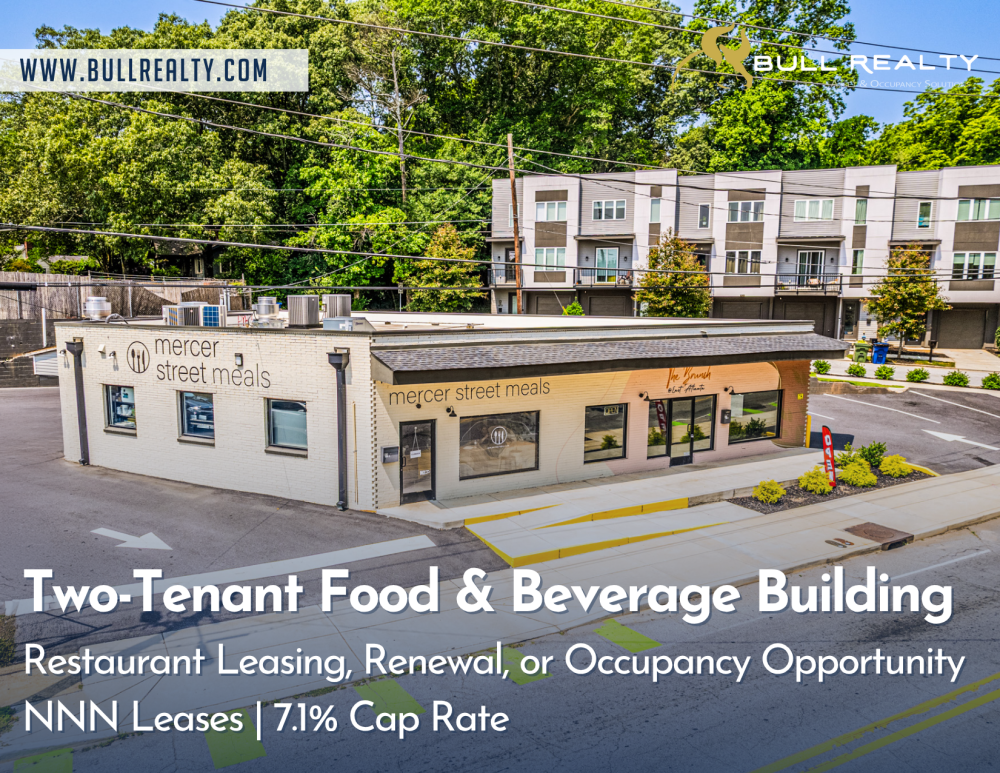Two-Tenant Food & Beverage Building | Restaurant Leasing, Renewal, or Occupancy Opportunity