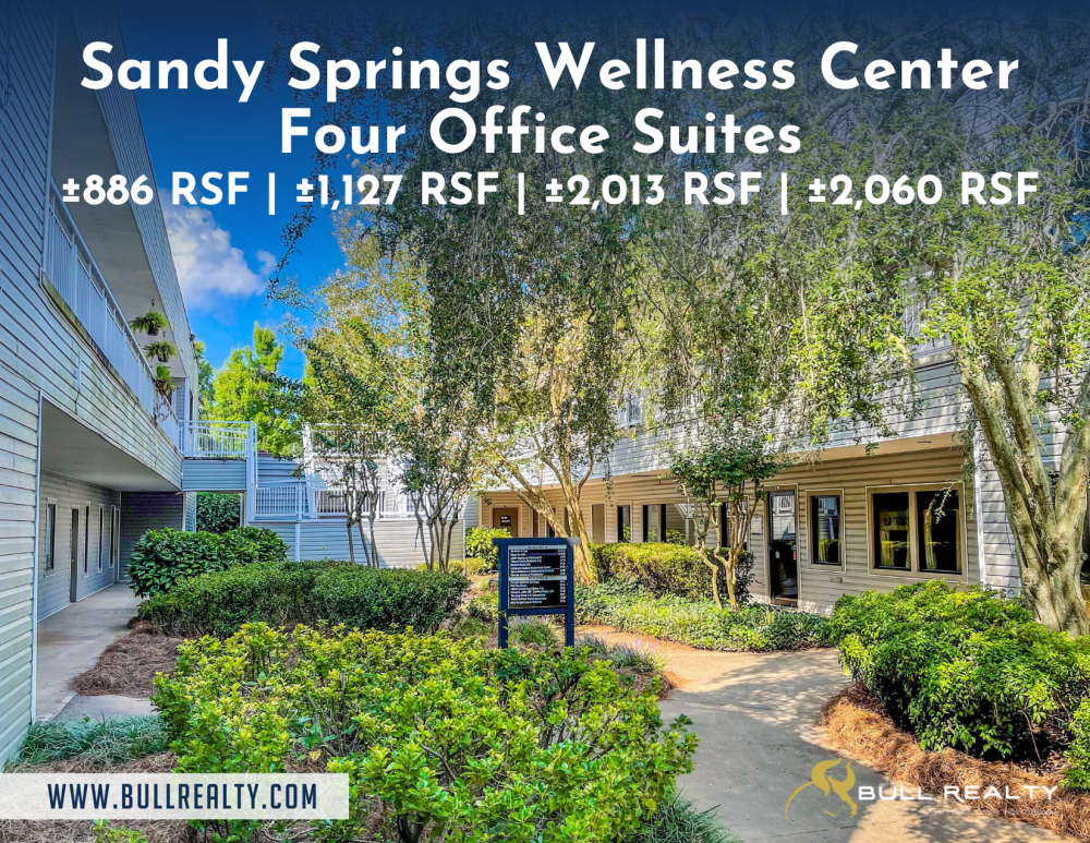 Sandy Springs Wellness Center | Four Office Suites | ±886 RSF | ±1,127 RSF | ±2,013 RSF | ±2,060 RSF