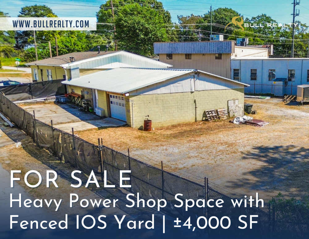 Heavy Power Shop Space with Fenced IOS Yard | ±4,000 SF