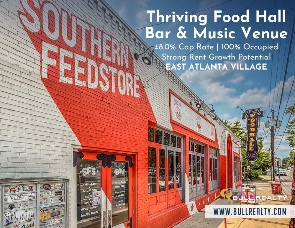 Thriving Food Hall, Bar & Music Venue | ±8.0% Cap Rate | 100% Occupied | East Atlanta Village 