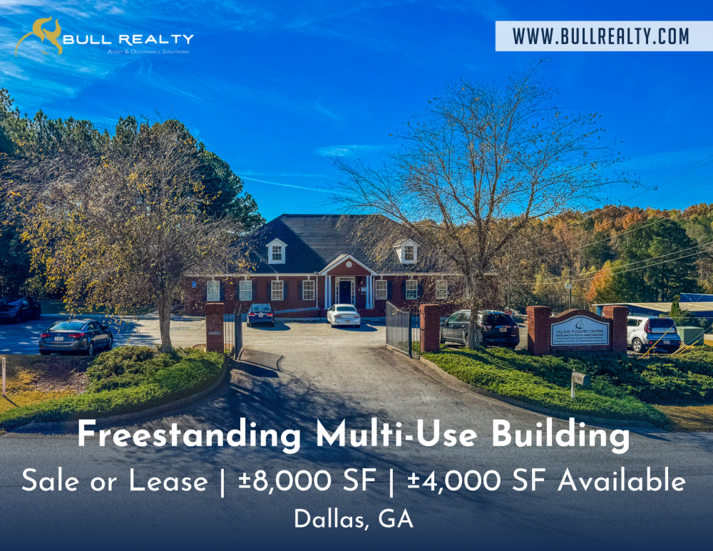 Freestanding Multi-Use Building | Sale or Lease | ±8,000 SF | ±4,000 SF Available