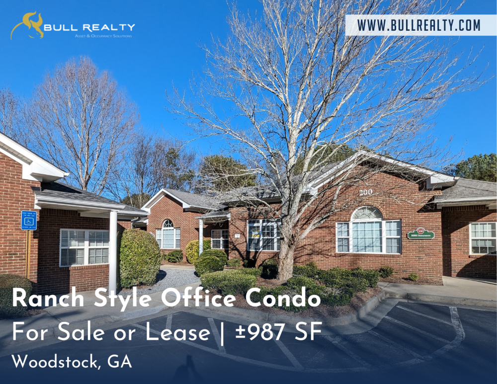 Ranch Style Office Condo | For Sale or Lease | ±987 SF