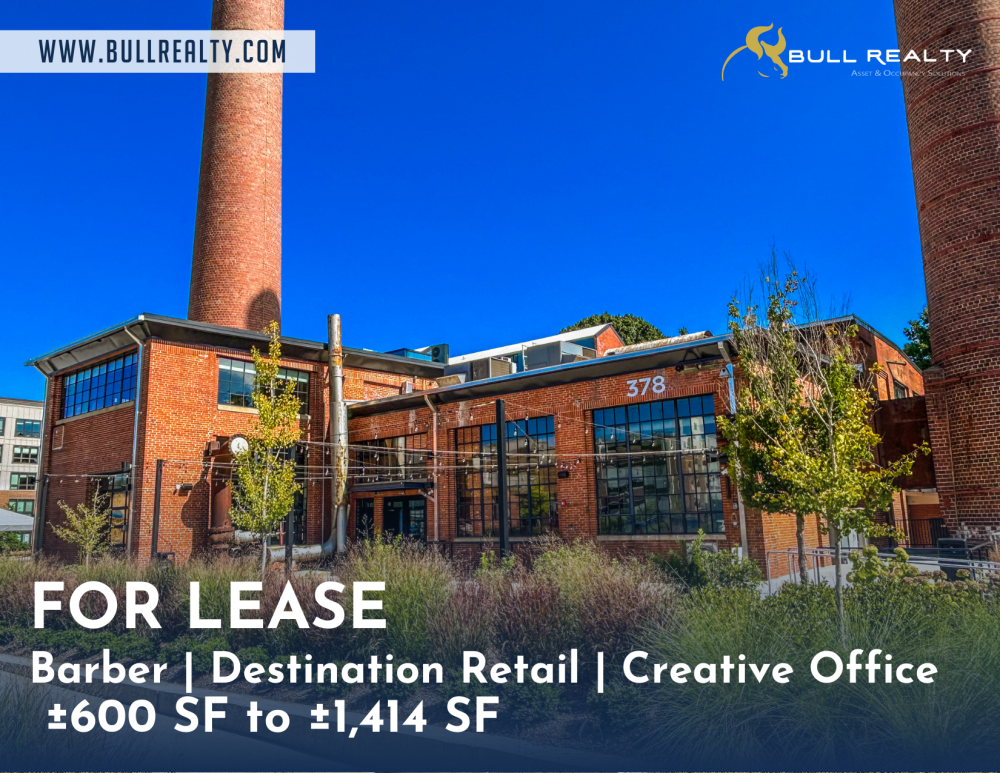 Barber | Destination Retail | Creative Office | ±600 SF to ±1,414 SF