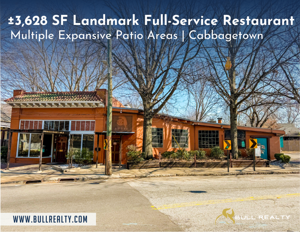 ±3,628 SF Landmark Full-Service Restaurant | Cabbagetown 