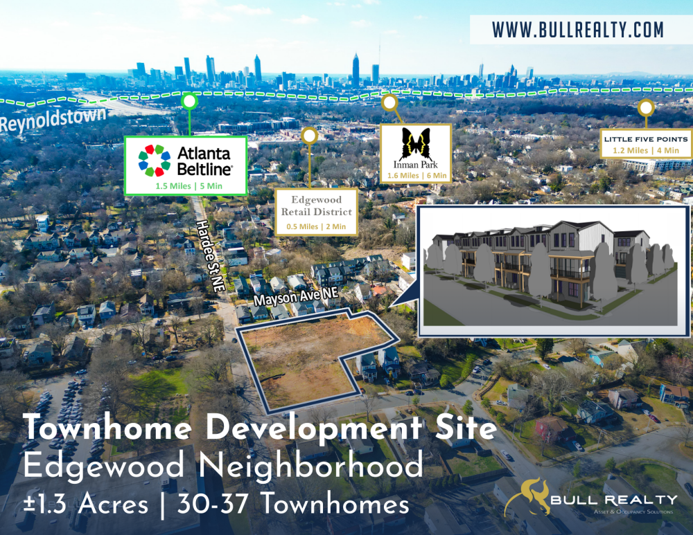 Townhome Development Site | Edgewood Neighborhood | ±1.3 Acres | 30-37 Townhomes 
