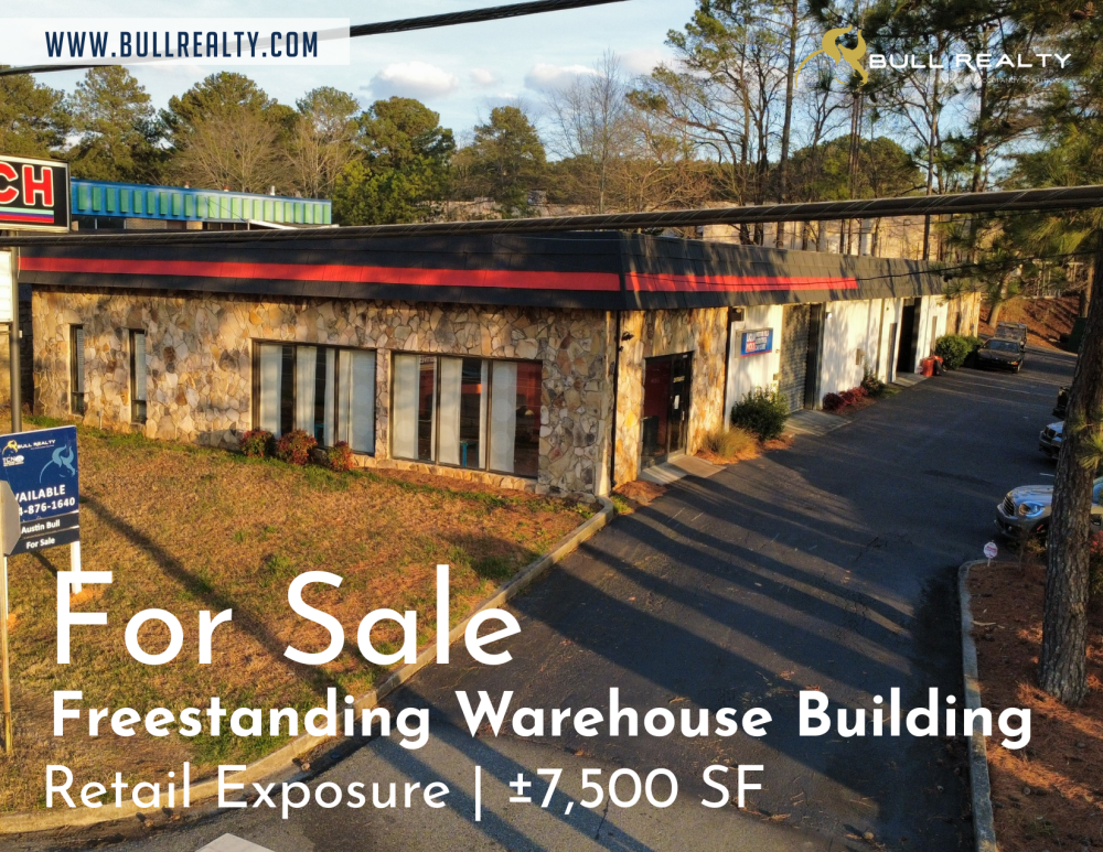 Freestanding Warehouse Building with Retail Exposure | ±7,500 SF | For Sale
