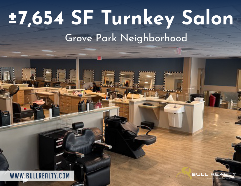±7,654 SF Turnkey Salon | Grove Park Neighborhood
