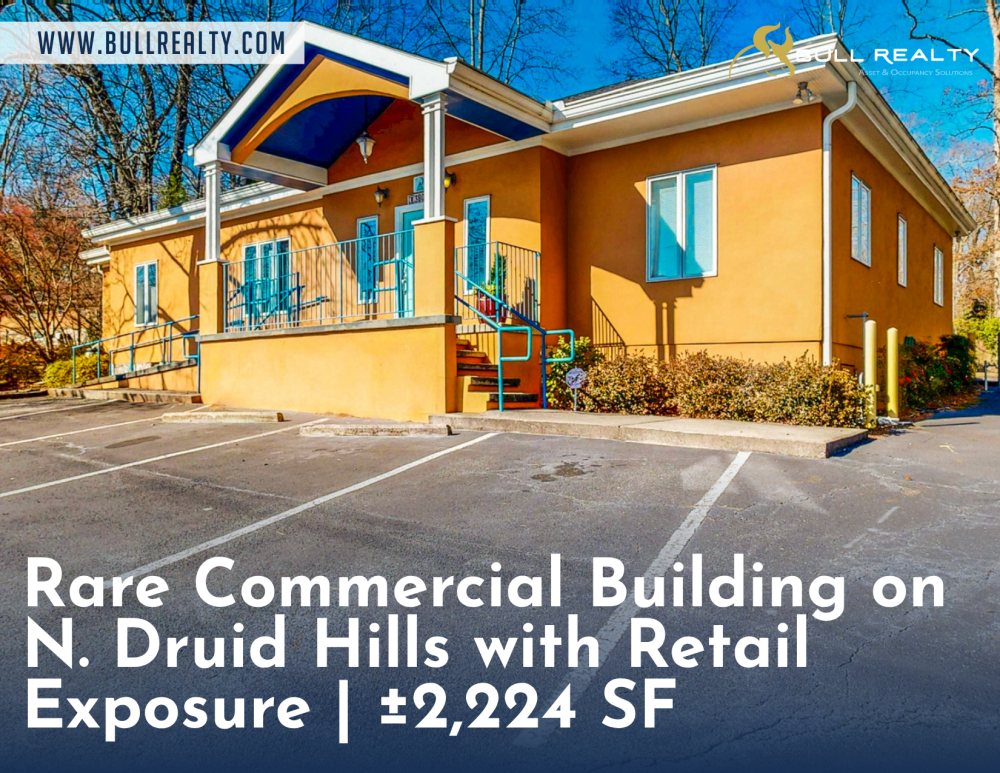 Rare Commercial Building on N. Druid Hills with Retail Exposure | ±2,224 SF