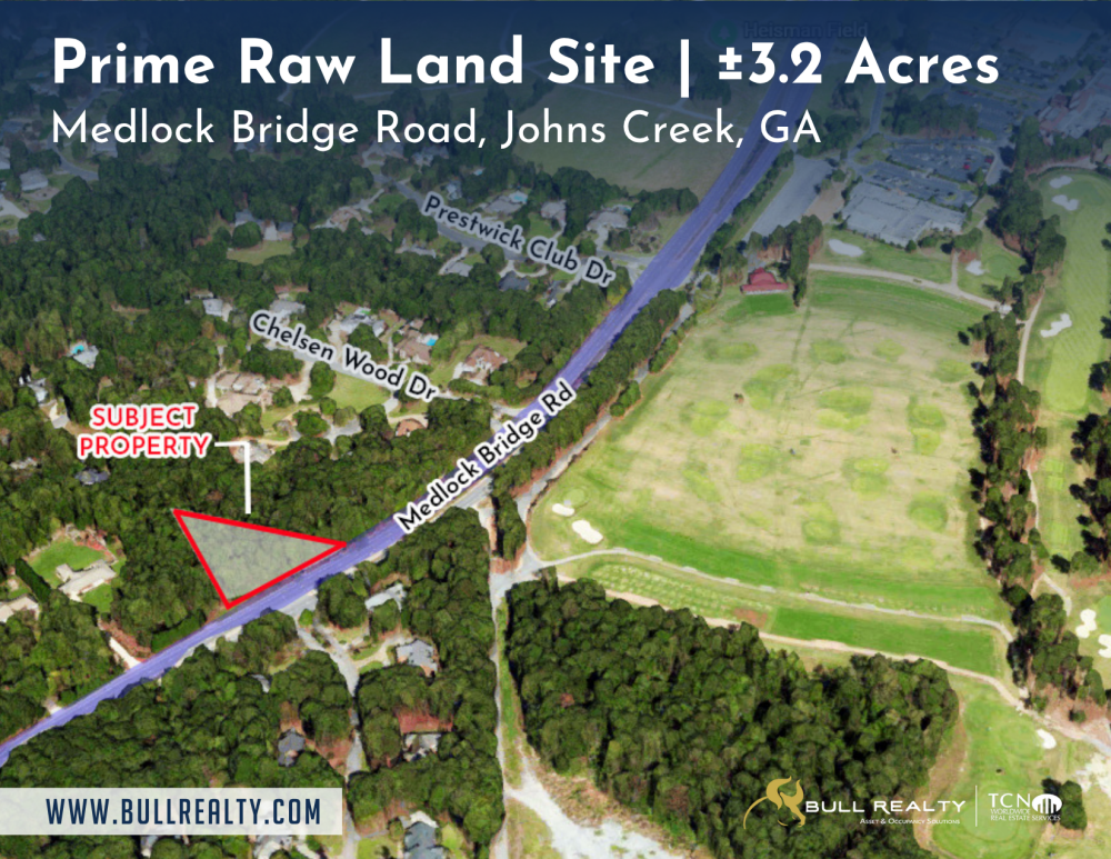 Prime Raw Land Site | ±3.2 AC | Johns Creek, GA