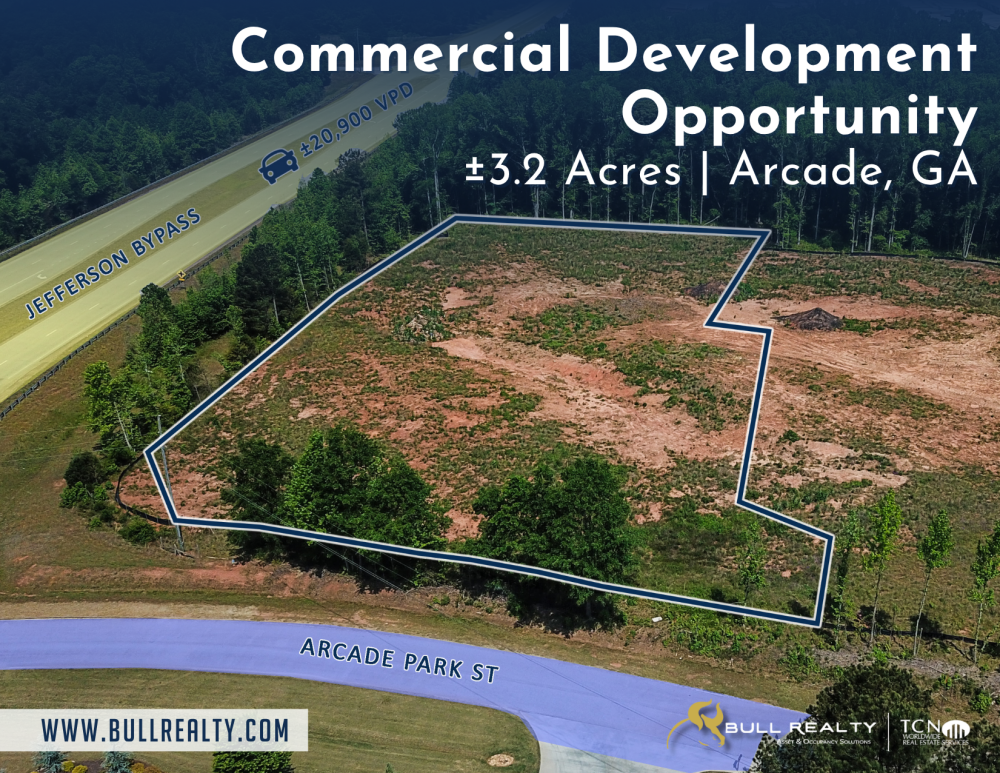 Commercial Development Opportunity | ±3.2 Acres | Arcade, GA 