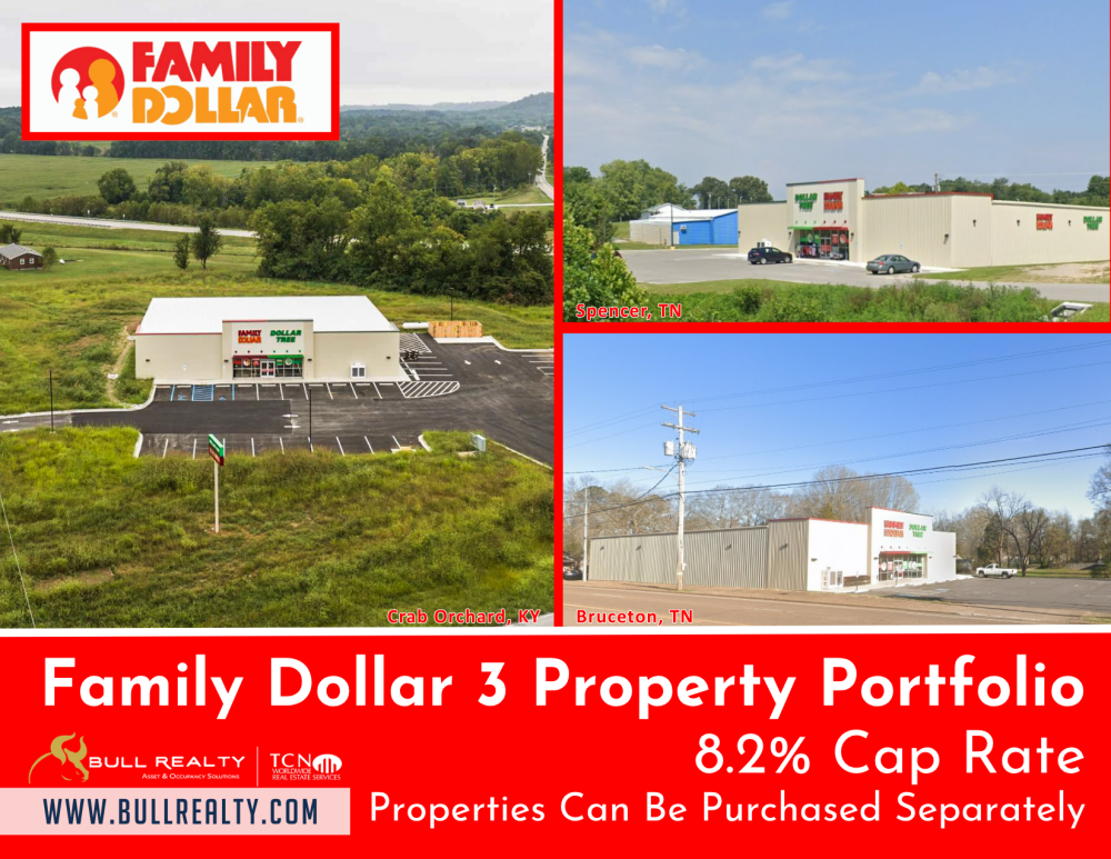 Family Dollar 3 Property Portfolio | 8.2% Cap Rate