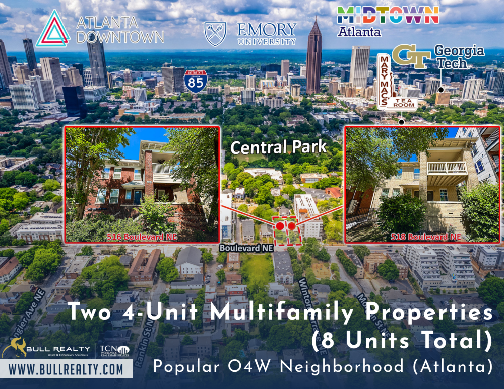 Two 4-Unit Multifamily Properties (8 Units Total) | Popular O4W Neighborhood (Atlanta)
