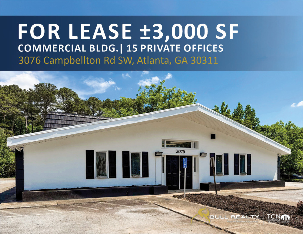 ±3000 SF Commercial Bldg with 15 Private Offices on Campbellton Rd