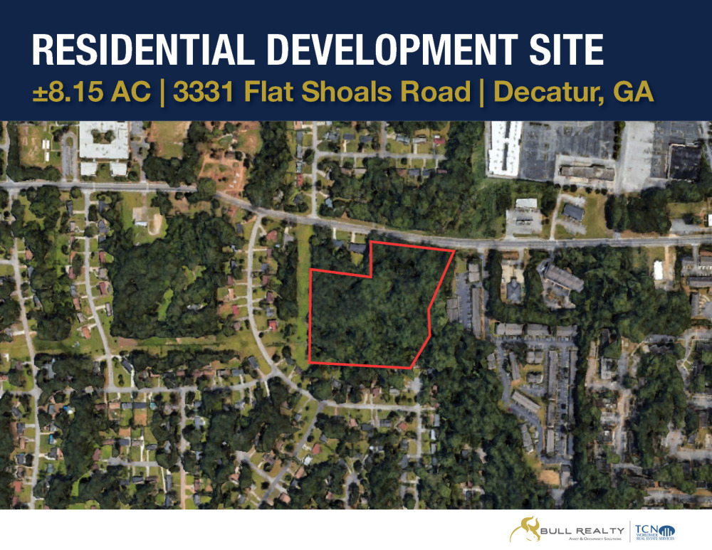 ±8.15 AC Residential Development Site - 3331 Flat Shoals Rd, Decatur