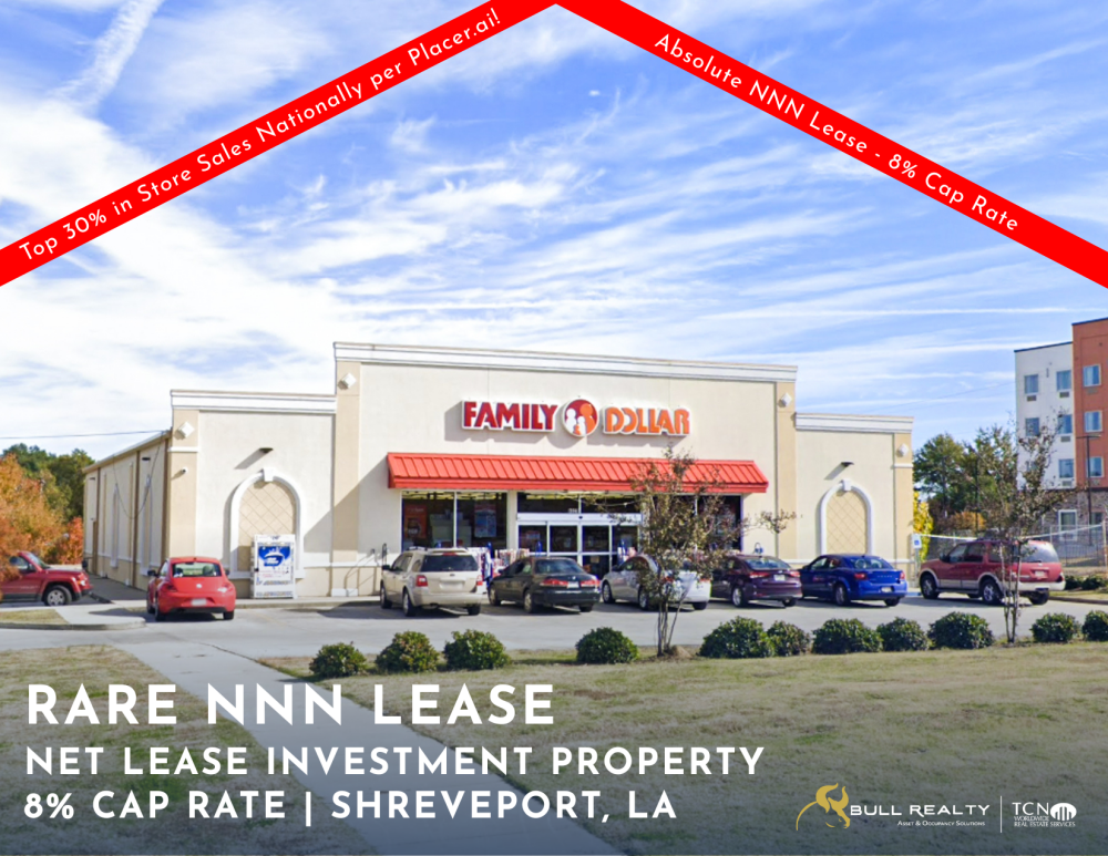 Rare NNN Lease | Net Lease Investment Opportunity | 8% Cap Rate | Shreveport, LA