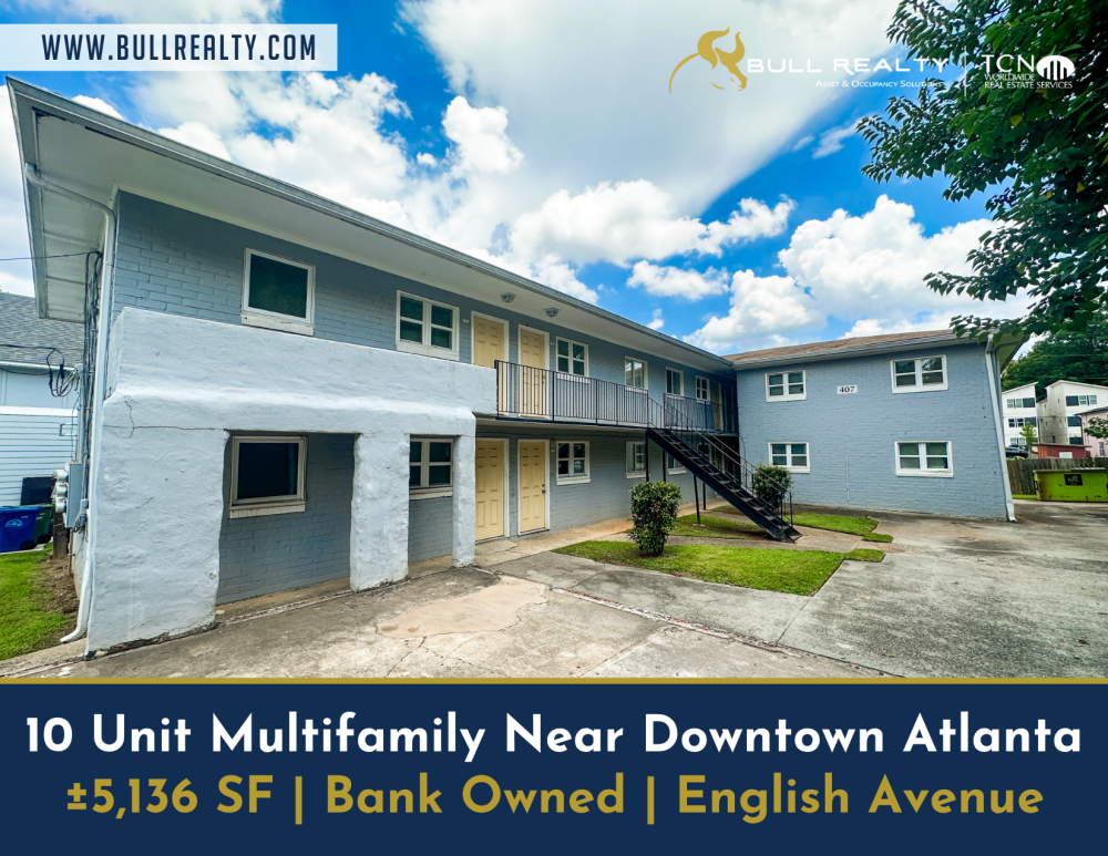 10 Unit Multifamily Near Downtown Atlanta | ±5,136 SF | Bank-Owned | English Avenue