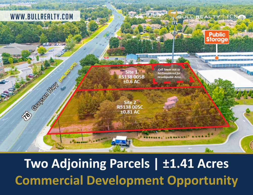Two Adjoining Parcels | ±1.41 Acres | Commercial Development Opportunity