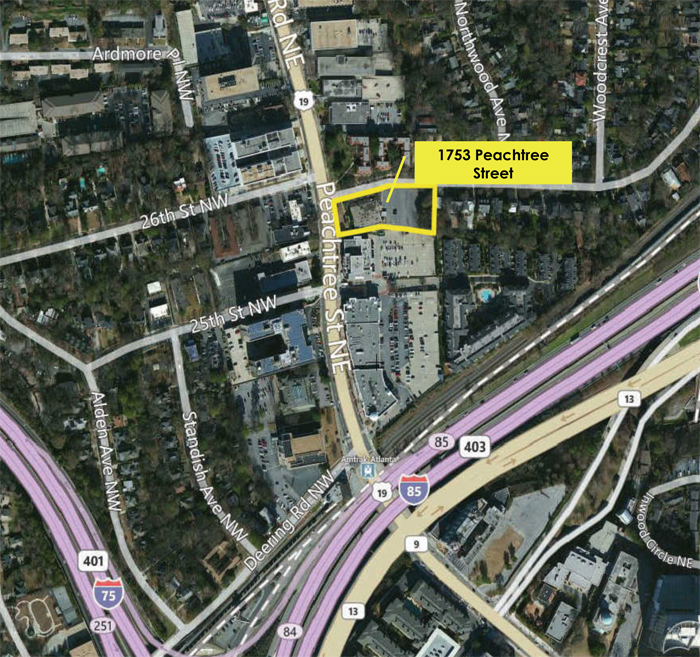 SOLD | Prime Corner Site on Peachtree Street Buckhead Location