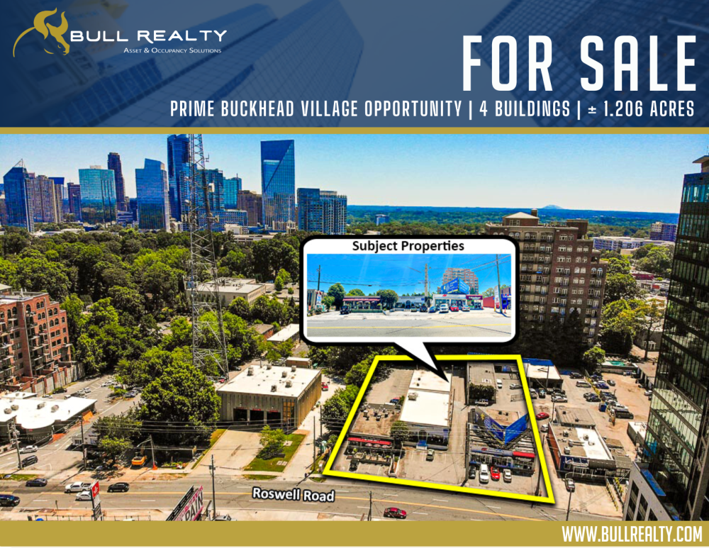 Prime Buckhead Village Opportunity | 4 Buildings | ± 1.206 Acres
