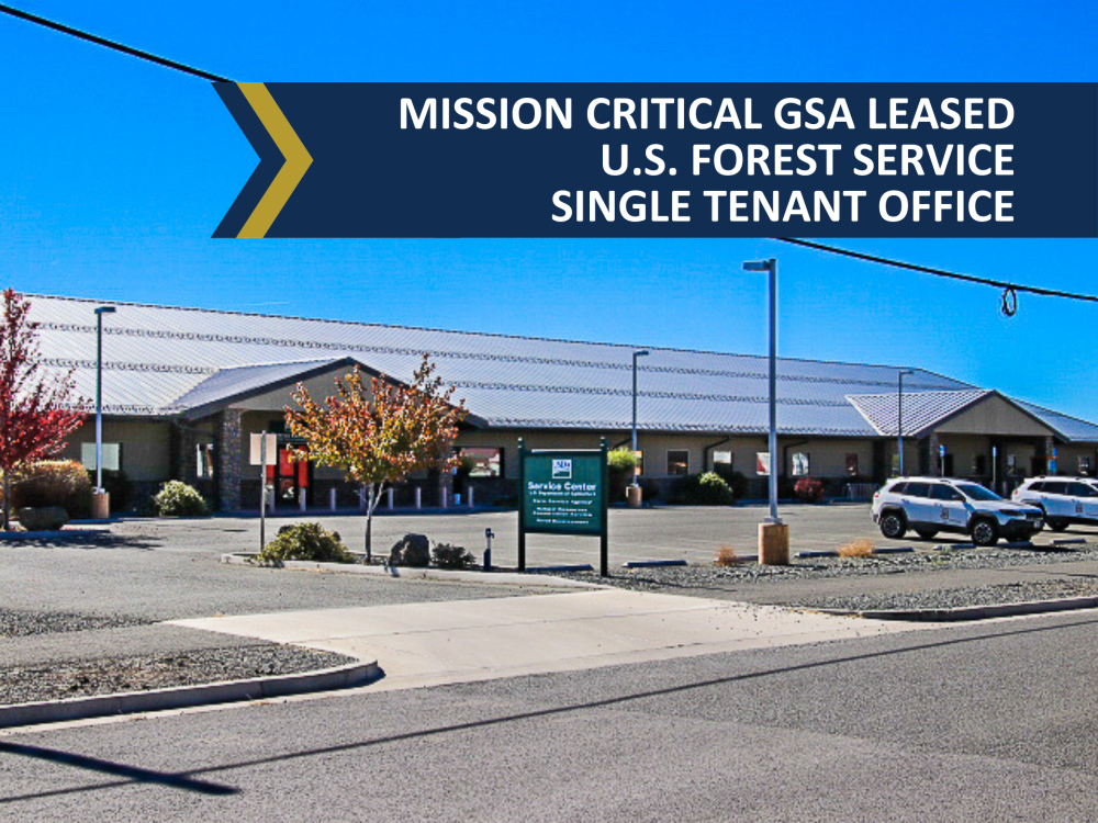 SOLD | Mission Critical GSA Leased Single Tenant Office 